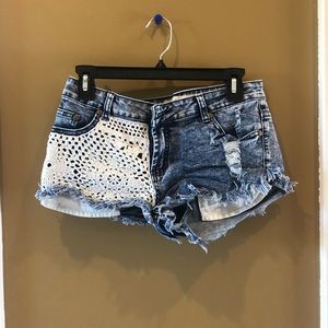 denim shorts